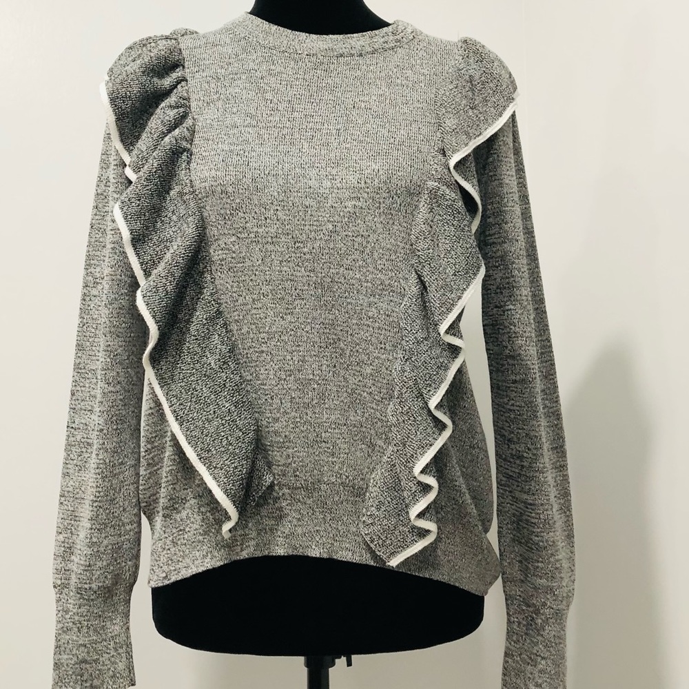 Topshop Ruffle Sweater - Picture 3 of 12